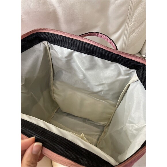 Anello Minnie Mouse Backpack Bag Top Handle Nylon Lightweight Pink - Picture 12 of 12